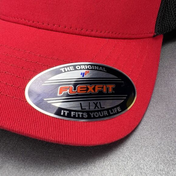 Fox Racing Absolute Flexfit Hat Mens L / XL Lid Cap Flame Red MX Summer Vacation - Picture 5 of 15